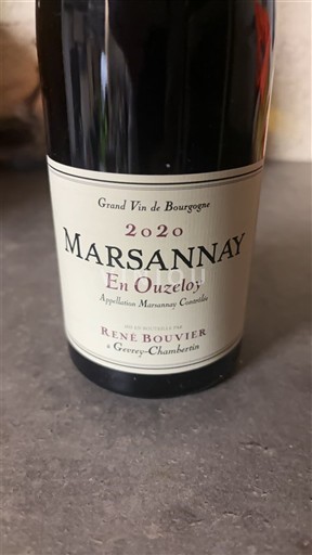 Burgundy Marsannay René Bouvier En Ouzeloy 2020