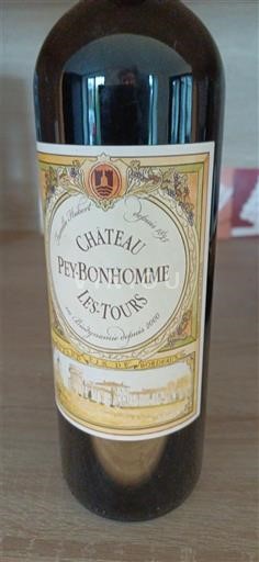 Burdeos Blaye-Côtes de Burdeos Château Pey-Bonhomme Les Tours 2020