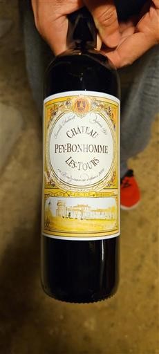 Bordoja Blaye-côtes-de-bordeaux Château Pey-Bonhomme Les Tours 2020