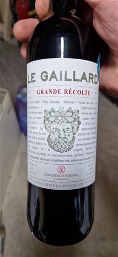 Roussillon Côtes-du-Roussillon Jonquères d'Oriola Le Gaillard Grande Récolte Neleten.