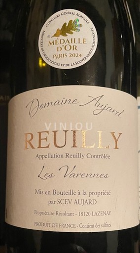 Údolí Loiry Reuilly Domaine Aujard Les Varennes 2021