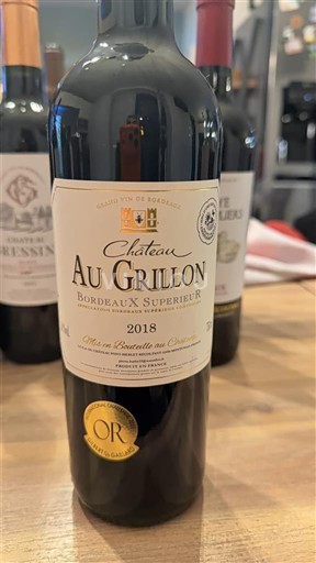 Bordeaux Bordeaux Supérieur Château Au Grillon 2018