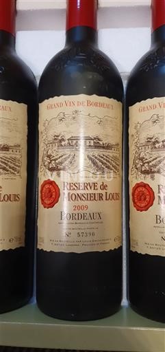 Bordeaux Monsieur Louis Réserve de Monsieur Louis 2009