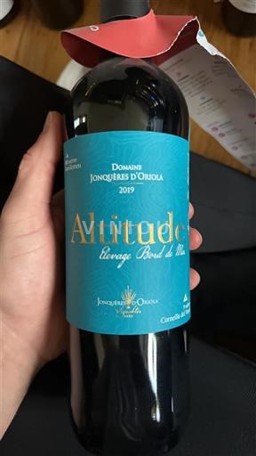 Roussillon Côtes-du-Roussillon Domaine Jonquères d'Oriola Altitude Élevage Bord de Mer 2019
