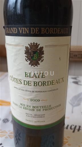 Bordeaux Blaye-côtes-de-bordeaux Château Inconnu 2009