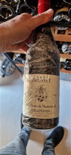 Rhônen laakso Gigondas Domaine Brusset Hauts de Montmirail 2022