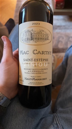 Burdeos Saint-Estèphe Mac Carthy 2023