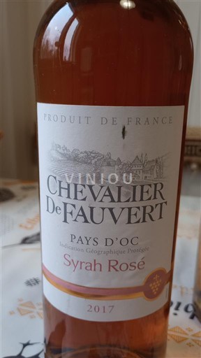 Languedoc y Rosellón País de Oc Chevalier de Fauvert Syrah Rosé 2017