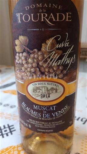 Rhônen laakso Muscat de Beaumes de Venise Domaine La Tourade Mathys 2014