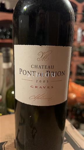 Bordeaux Graves Château Pont de Brion 2005