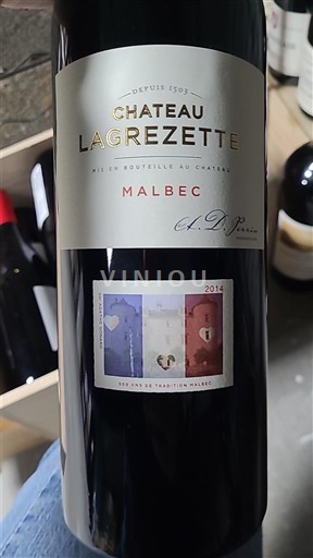 Zuidwest-Frankrijk Cahors Château Lagrézette Malbec 2014