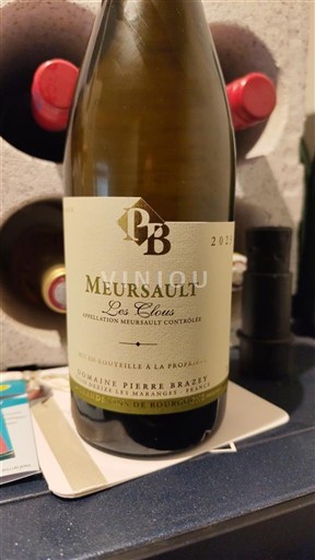 Burgundi Meursault Domaine Pierre Brazey Les Clous 2023
