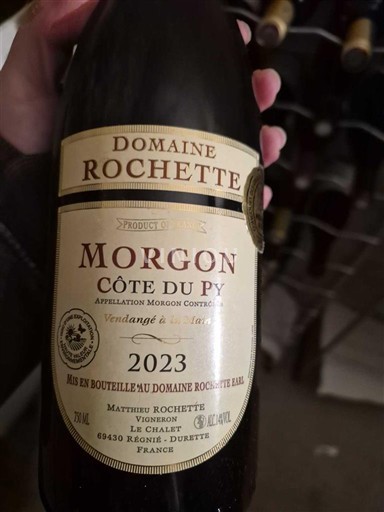 Beaujolais Morgon Domaine Rochette Côte du Py 2023