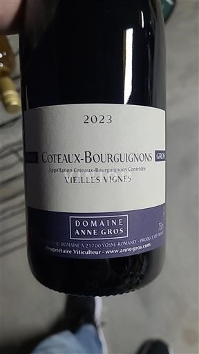 Burgundi Burgundin rinteet Domaine Anne Gros Vieilles Vignes 2023