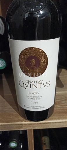 Bordeaux Saint-Émilion Grand Cru Grand Cru Château Quintus 2014