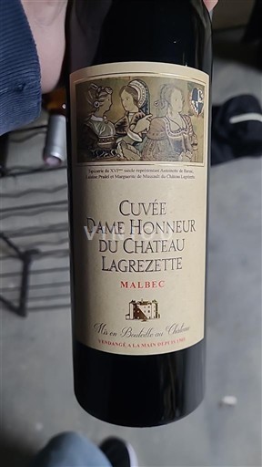 Zuidwest-Frankrijk Cahors Château Lagrézette Dame Honneur 2019