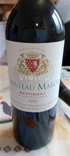 Sydväst Bergerac Château Marot 2010
