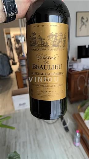 Bordeaux Bordeaux supérieur Château Beaulieu 2022