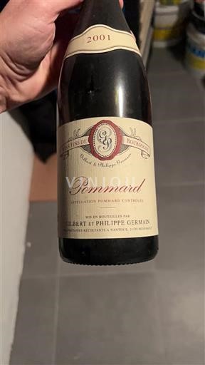 Víno Rouge sec Gilbert et Philippe Germain 2001 Francie Burgundsko Pommard AOC