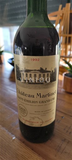 Bordeaux Saint-Émilion Grand Cru Grand Cru Château Martinet 1992