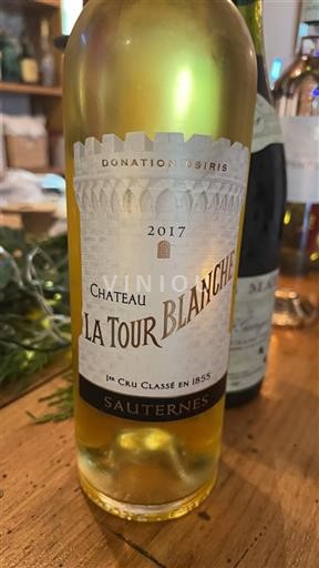 Bordeaux Sauternes Premier Cru Château La Tour Blanche 2017