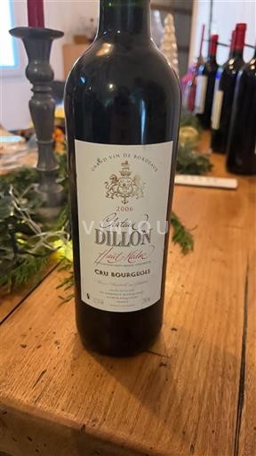 Bordeaux Haut-Médoc Cru Bourgeois Château Dillon 2006