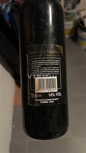 Apulie Primitivo di Manduria Cantine Sanpaolo Neročník