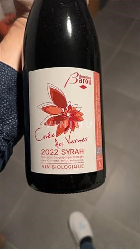 Alpes e regiões Ródano Colinas Ródanas Domaine Barou des Vernes 2022