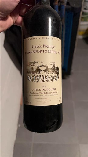 Bordeaux Côtes-de-bourg Transports Menusai Prestige 2008