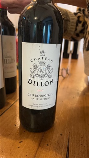 Bordeaux Haut-Médoc Cru Bourgeois Château Dillon 2017