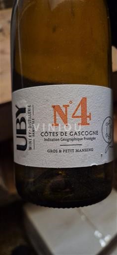 Jihozápad Côtes de Gascogne Domaine Uby N°4 2019