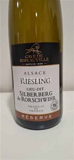 Alsace Riesling Cave de Ribeauvillé Réserve Silberberg de Rorschwihr 2021