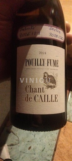 Loirevallei Pouilly-fumé Chant de Caille 2024
