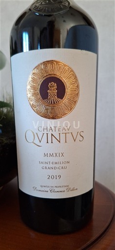 Bordéus Saint-Émilion Grand Cru Château Quintus 2019