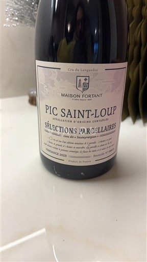 Languedoc Pic Saint-Loup Maison Fortant Sélections Parcellaires 2023