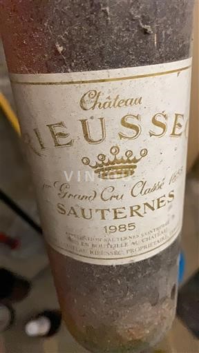 Bordeaux Sauternes Premier Cru Château Rieussec 1985