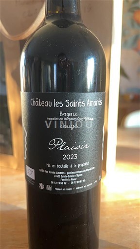 Sydväst Bergerac Château Les Saints Amants Plaisir 2023