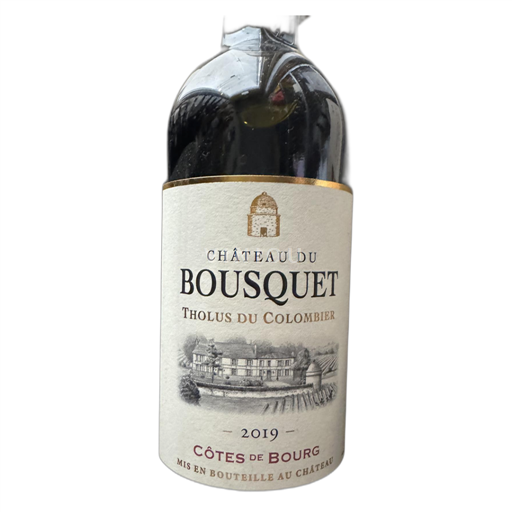 Bordeaux Côtes de Bourg Château du Bousquet Tholus du Colombier 2019