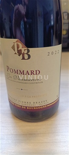 Burgundija Pommard Domaine Pierre Brazey Les Vaumuriens 2022
