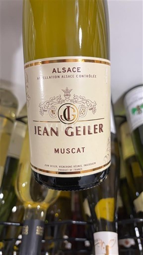 Rượu vang Blanc sec Muscat Jean Geiler 2024 Pháp Alsace Vin de France