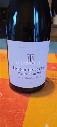 Víno Rouge sec Légende des Toques 2015 Francie Údolí Rhôny Côtes-du-Rhône AOC