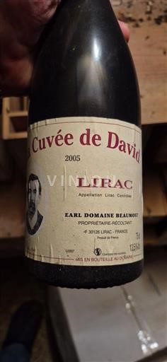 Údolí Rhôny Lirac Domaine Beaumont de David 2005