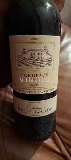 Bordeaux Château Belle-Garde 2001