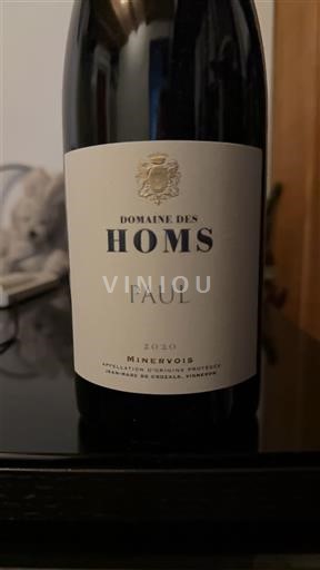 Languedoc Minervois Domaine S Homs Paul 2020