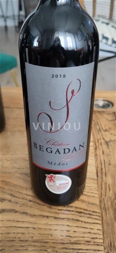 Bordéus Médoc Château Begadan 2018