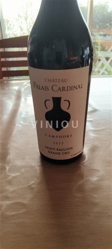Bordeaux Saint-Émilion Grand Cru Grand Cru Château Palais Cardinal L'Amphore 2023