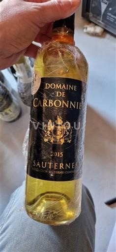 Bordeaux Sauternes Domaine Carbonnieu 2015
