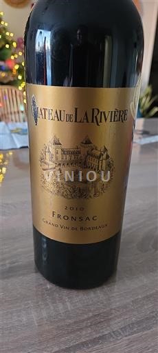 Bordeaux Fronsac Château La Rivière 2010