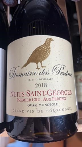 Bourgondië Nuits-saint-georges Premier Cru Domaine S Perdrix Aux Perdrix 2018