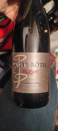 Vallée du Rhône Côte-rôtie Maison Christophe Pichon Rozier 2016